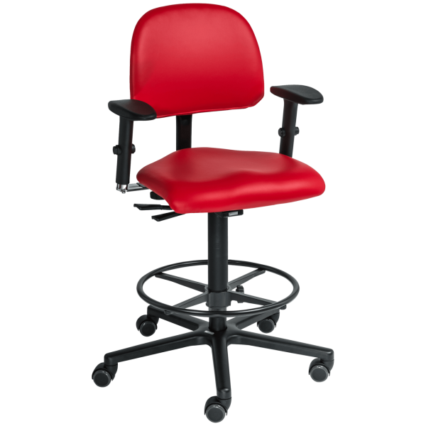 Special chair LeitnerVario 2 with XXL seat and foot ring